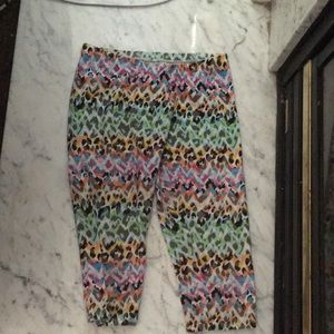 Rainbow cheetah print leggings